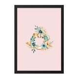 Floral Lifebuoy Wall Art, Nautical Decor Print, Coastal Flower Wreath, Beach House Art, Sea Theme Artwork, Trendy Wall Decor - Tawshia