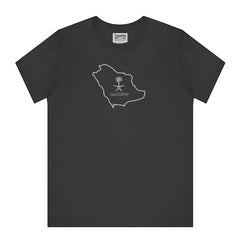 Saudi Arabia Map Black Graphic Unisex T-shirt product