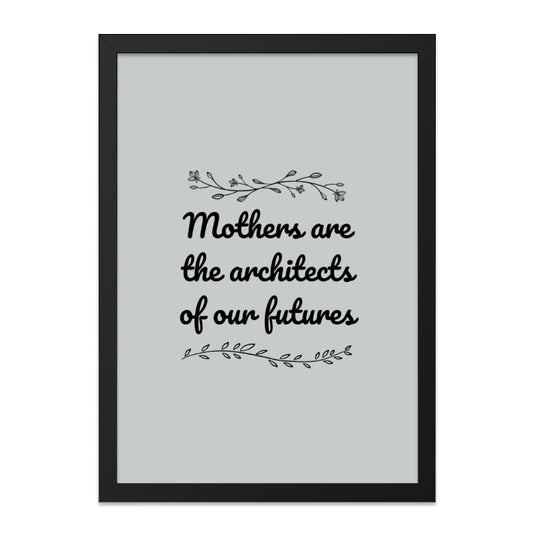 Mothers Architects Wall Art, Inspirational Quote Print, Mom Gift, Home Decor, Motivational Art, Minimalist Design - Tawshia