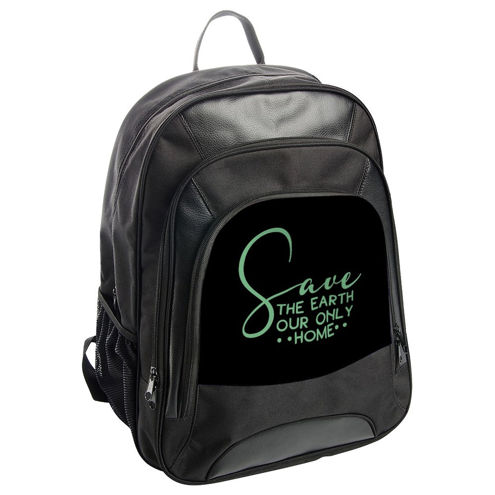 Save Earth Backpack, Environment Design Backpack, Earth Day Backpack, Green Planet Bag, Go Green Backpack, Nature Lovers Backpack - Tawshia
