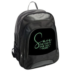 Save Earth Backpack, Environment Design Backpack, Earth Day Backpack, Green Planet Bag, Go Green Backpack, Nature Lovers Backpack - Tawshia