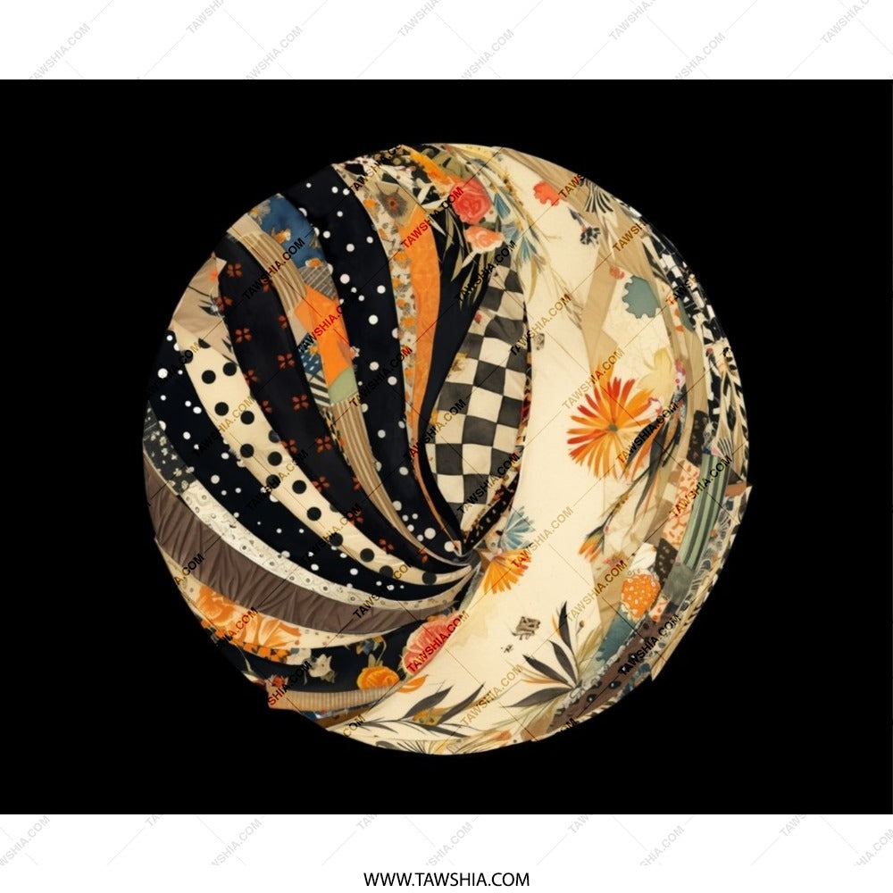 Floral Polka Dot Mouse Pad, Checkerboard Stripes Mousepad, Abstract Art Office Decor, Unique Desk Accessory, Computer Gaming Mouse Pad - Tawshia