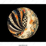 Floral Polka Dot Mouse Pad, Checkerboard Stripes Mousepad, Abstract Art Office Decor, Unique Desk Accessory, Computer Gaming Mouse Pad - Tawshia