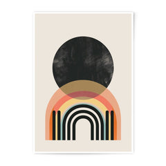 Abstract Rainbow Photographic Print, Boho Wall Art, Geometric Art Print, Minimalist Home Decor, Modern Art, Circle Print, Arch Wall Decor - Tawshia