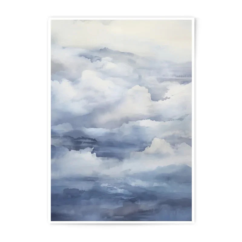 Ethereal Cloudscape Photographic Print, Abstract Clouds Art, Sky Wall Decor, Atmospheric Print, Dreamy Cloud Photo, Calming Home Decor - Tawshia