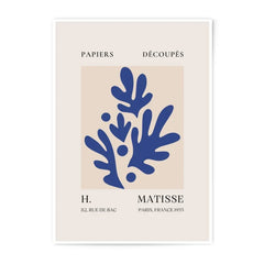 Henri Matisse Photographic Print, Blue Plant Art Print, Papieres Decoupes Wall Art, Minimalist Home Decor, Matisse Exhibition Poster - Tawshia