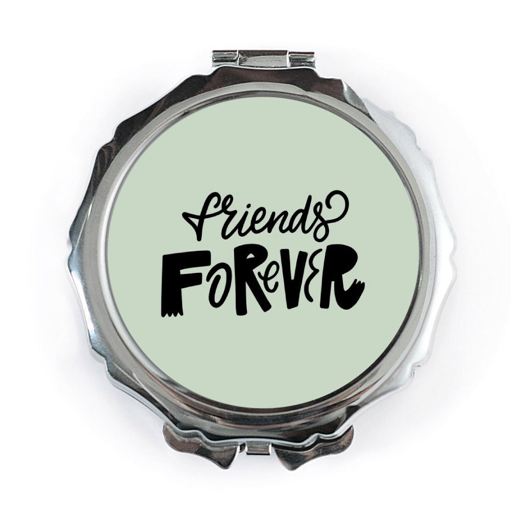 Friends Forever Pocket Mirror, Best Friend Gift Idea, Friendship Keepsake Mirror, Cute Mirror, Travel Mirror, Makeup Mirror, Gift - Tawshia