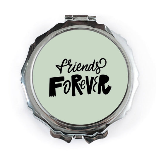 Friends Forever Pocket Mirror, Best Friend Gift Idea, Friendship Keepsake Mirror, Cute Mirror, Travel Mirror, Makeup Mirror, Gift - Tawshia