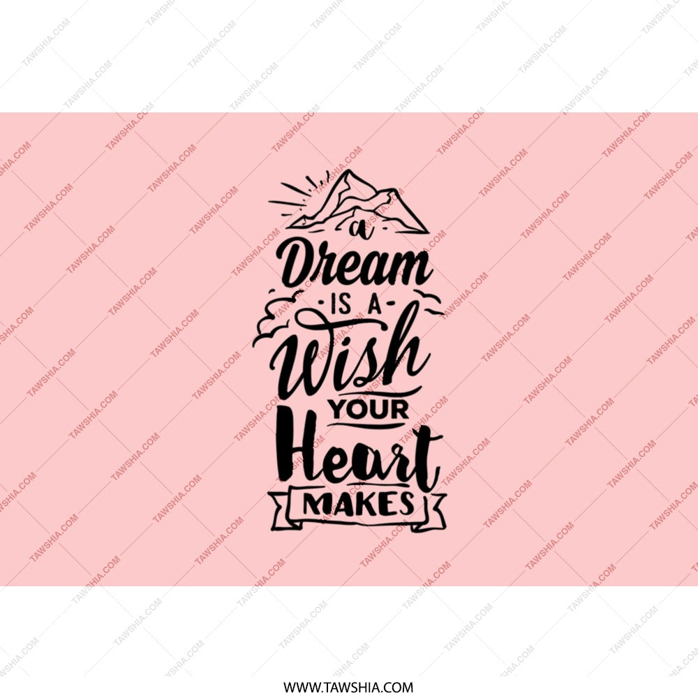 Dream Wish Heart Tumbler, Inspirational Tumbler, Motivational Gift, Positive Vibes, Encouragement Gift, Gift for Her, Tumbler with Straw - Tawshia