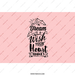 Dream Wish Heart Tumbler, Inspirational Tumbler, Motivational Gift, Positive Vibes, Encouragement Gift, Gift for Her, Tumbler with Straw - Tawshia