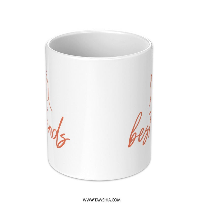 Best Friends Mug, Friendship Gift, Pinky Promise, Gift for Bestie, Cute Friend Mug, Unique Gift Idea, BFF Present, Birthday Gift - Tawshia