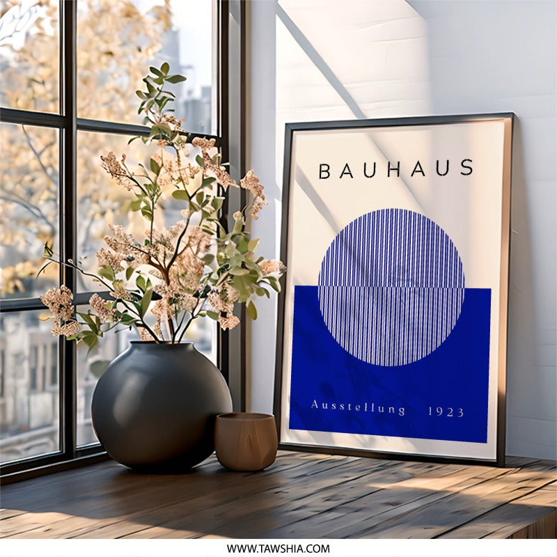 Bauhaus Wall Art, Ausstellung 1923 Print, Modern Art Poster, Geometric Wall Decor, Minimalist Art Print, Home Decor Gift - Tawshia