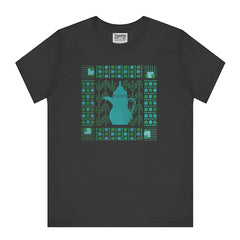 Unique Design with Green Pattern on Black Shirt product type