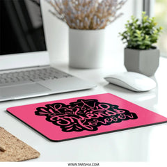 Best Friends Forever Mouse Pad, Friendship Gift, Cute Desk Accessory, Pink Desk Decor, Gift for Bestie, Office Decor, Computer Accessory - Tawshia