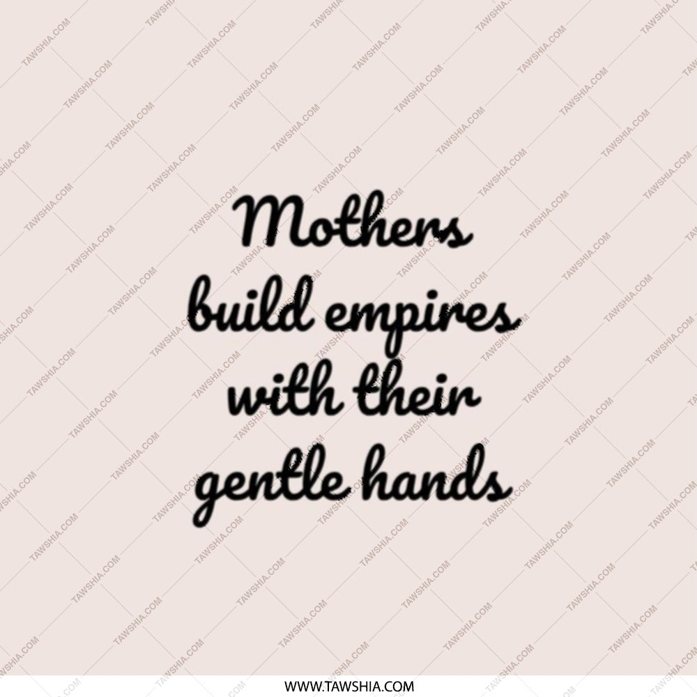 Mothers Build Empires Pocket Mirror, Mom Gift, Inspirational Quote Mirror, Empowering Women, Gift for Mom, Pocket Mirror - Tawshia