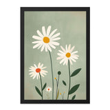 Daisy Wall Art Print, Floral Wall Decor, Botanical Illustration, Modern Flower Art, Minimalist Art Print, Home Decor, Gift Idea - Tawshia