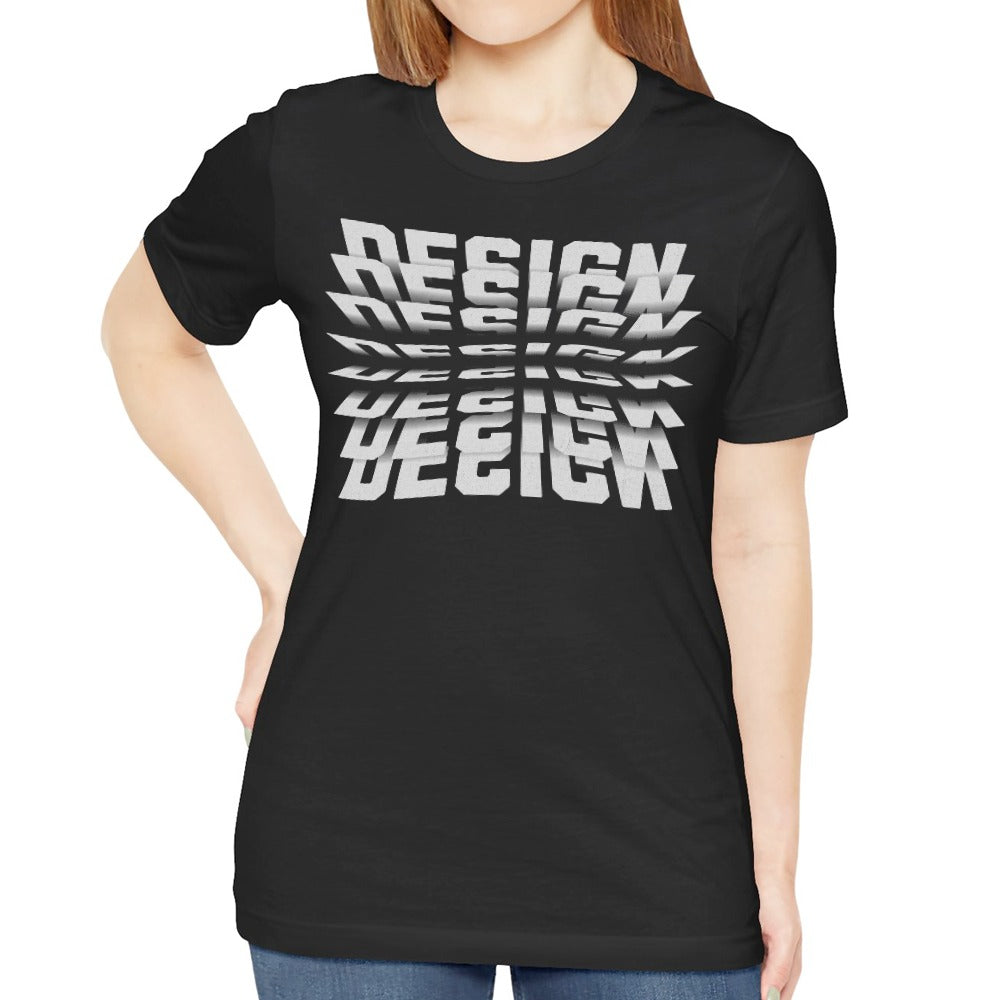Distorted Design Text Graphic Unisex T-shirt product
