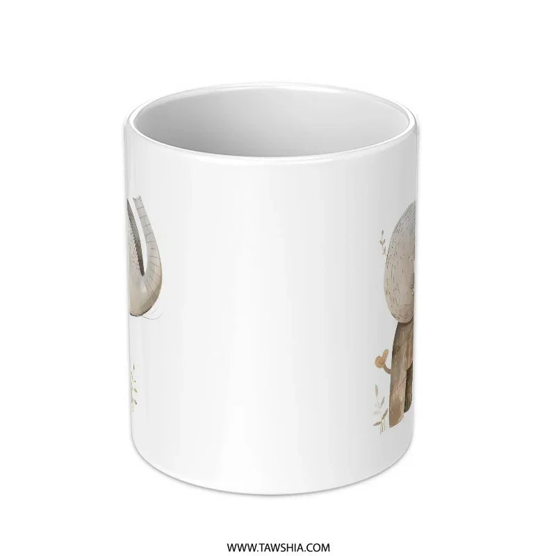 Cute Elephant Mug, Watercolor Mug, Animal Lover Gift, Coffee Cup, Tea Mug, Unique Mug, Gift for Her, Gift for Him, Adorable Elephant Design - Tawshia