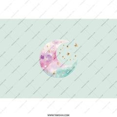 Moon and Stars Tumbler, Celestial Tumbler, Watercolor Moon Tumbler, Cute Tumbler, Gift for Her, Unique Tumbler, Stylish Drinkware - Tawshia
