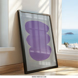 Purple Abstract Wall Art, Modern Art Print, Contemporary Home Decor, Minimalist Painting, Aesthetic Room Decor, Unique Gift Idea - Tawshia