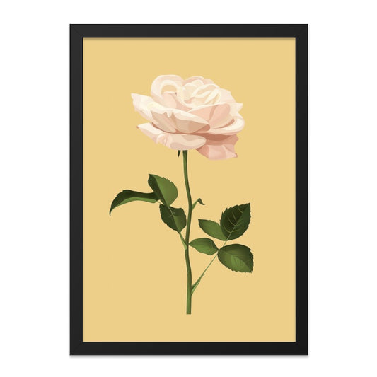 Rose Wall Art, Floral Art Print, Botanical Print, Flower Wall Decor, Elegant Home Decor, Pastel Rose Artwork (138) - Tawshia
