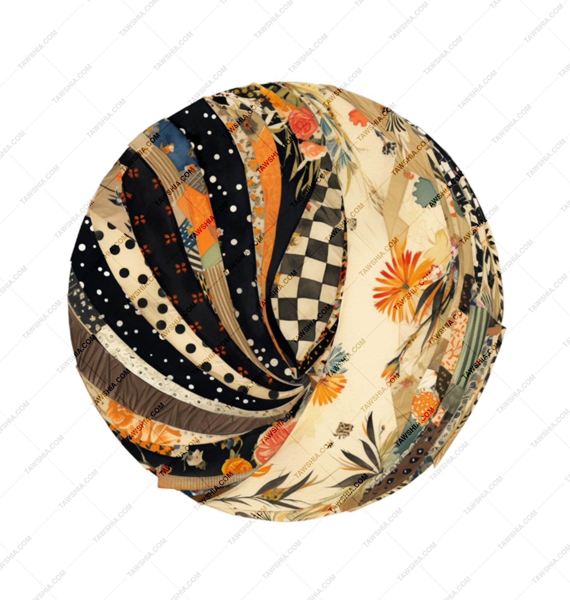Floral Patchwork Mug, Coffee Mug, Tea Mug, Artistic Mug, Novelty Mug, Gift Mug, Decorative Mug, Trendy Mug SKU: MG10004218 - Tawshia