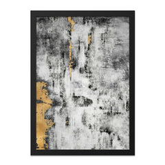 Modern Abstract Wall Art, Gold Accent Decor, Contemporary Print, Minimalist Artwork, Home Office Decor - Tawshia