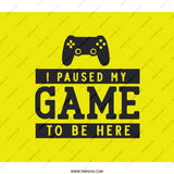 Gamer BackPack, Funny Gaming BackPack, I Paused My Game to Be Here BackPack, Gift For Gamer, Student BackPack, School BackPack - Tawshia