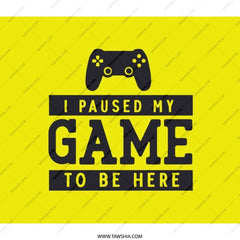 Gamer BackPack, Funny Gaming BackPack, I Paused My Game to Be Here BackPack, Gift For Gamer, Student BackPack, School BackPack - Tawshia
