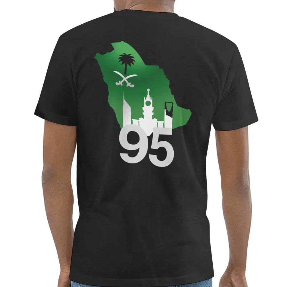 Saudi Arabia 95 Graphic Print Black Shirt product