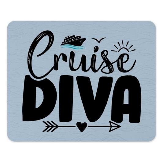 Cruise Diva Mousepad, Vacation Gift, Ocean Lover, Cruise Life, Travel Gift, Girl Trip, Gifts For Her, Cruise Mouse Pad, Tropical Mousepad - Tawshia