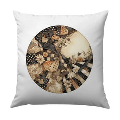 Floral Patchwork Pillow, Abstract Design Throw Pillow, Modern Art Decor Pillow, Decorative Accent Pillow, Home Decor Cushions - Tawshia