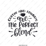 Coffee and Friends Tote Bag, Perfect Blend, Gift for Coffee Lover, Best Friends Tote, Caffeine Addict, Drink Lover, Gift for Her - Tawshia