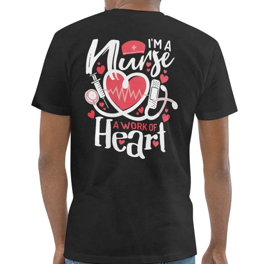 I'm A Nurse A Work of Heart Graphic T-Shirt product