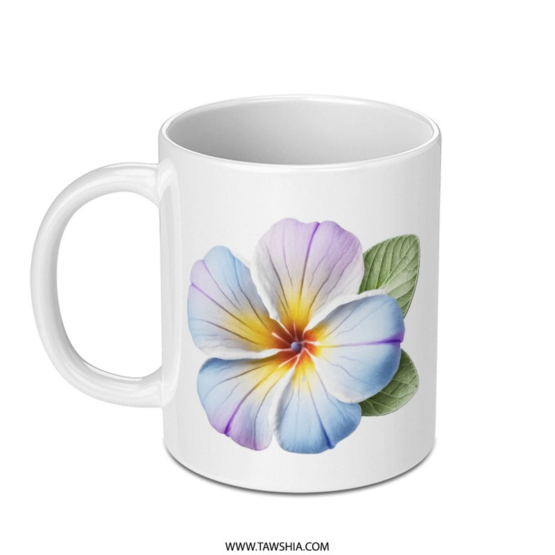 Floral Mug, Pansy Flower Mug, Watercolor Flower Mug, Floral Coffee Mug, Flower Lover Gift, Gift for Her, Unique Mug, Cute Mug - Tawshia