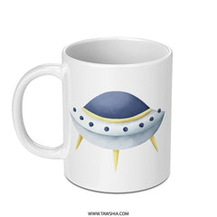 UFO Mug, Flying Saucer Gift, Space Lover Mug, Alien Abduction Mug, Novelty Mug, Cute Mug, Sci-Fi Gift, Unique Coffee Mug, Gift for Him, Her - Tawshia