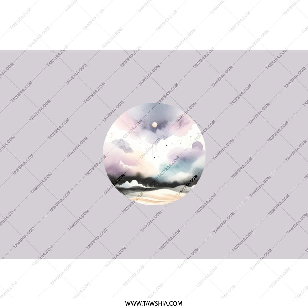 Watercolor Sky Tumbler, Pastel Clouds Tumbler, Celestial Art Tumbler, Dreamy Tumbler, Gift for Dreamers, Moon Tumbler, Stars Tumbler - Tawshia