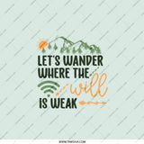 Lets Wander Pocket Mirror, Outdoors, Hiking Gift, Gift For Traveler, Adventure Lover, Travel Bug Pocket Mirror, Compact Mirror - Tawshia
