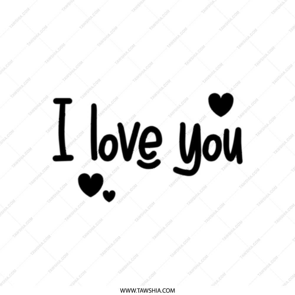 I Love You Tote Bag, Heart Design, Valentine's Day Gift, Everyday Bag, Gift for Her, Gift for Him, Romantic, Cute Tote Bag, Shopping Bag - Tawshia