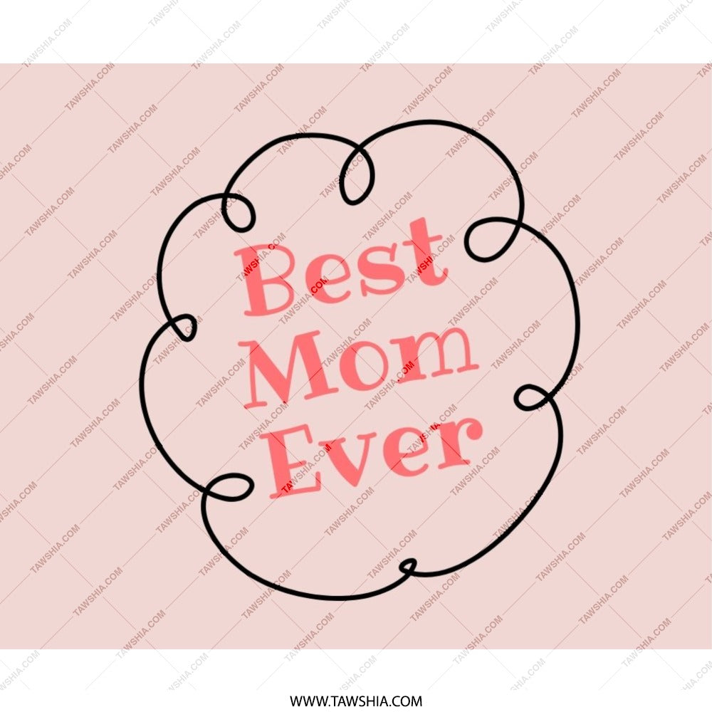 Best Mom Ever Mouse Pad, Mother's Day Gift, Cute Mousepad, Office Decor, Computer Accessory, Gift for Mom, Pink Mousepad - Tawshia