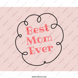 Best Mom Ever Mouse Pad, Mother's Day Gift, Cute Mousepad, Office Decor, Computer Accessory, Gift for Mom, Pink Mousepad - Tawshia