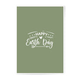 Happy Earth Day Photographic Prints, Eco Friendly Art, Earth Day Decor, Green Illustration, Wall Art, Home Decor - Tawshia