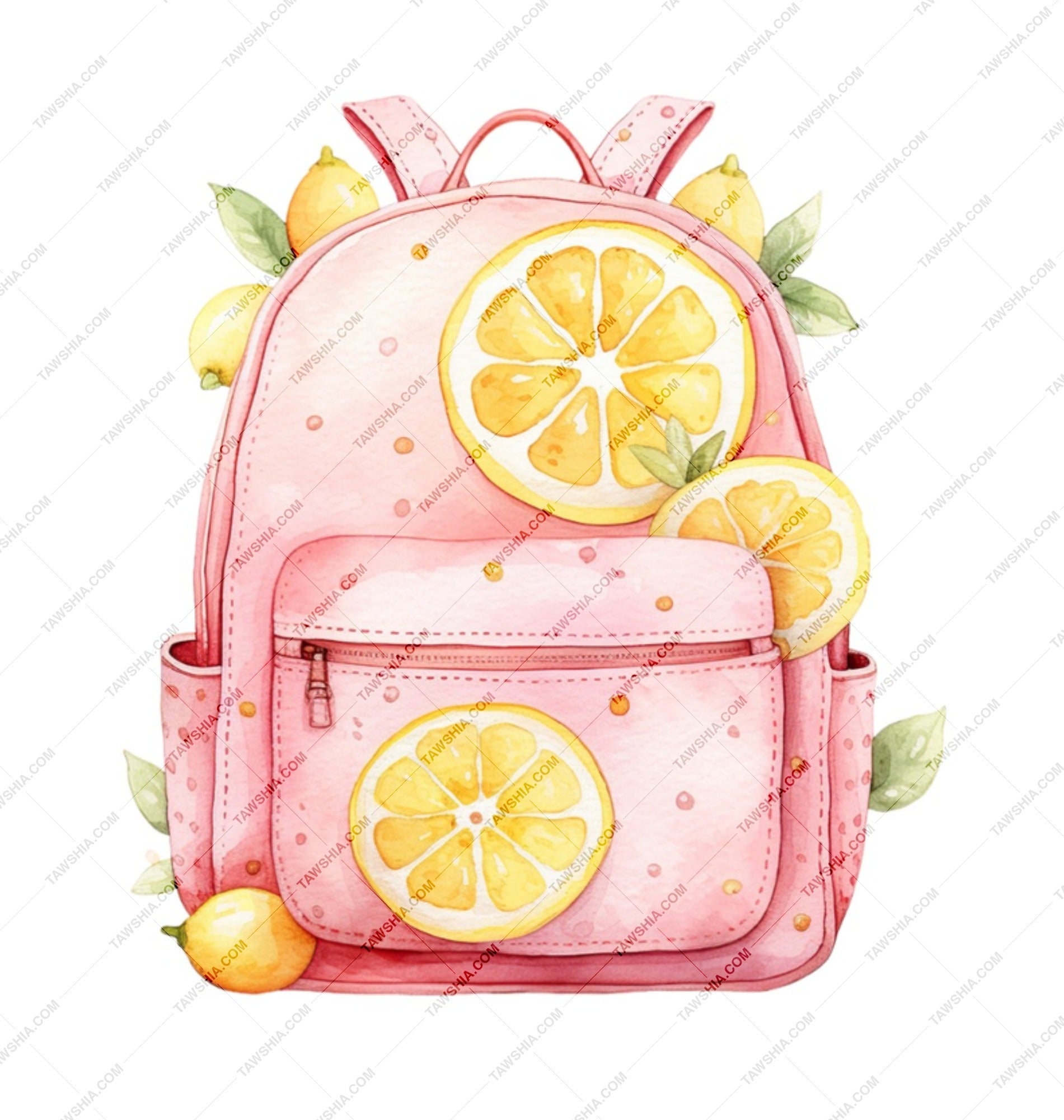 Lemon Backpack Mug, Cute Backpack Gift, Citrus Design Mug, Backpack Lover Gift, Trendy Backpack Mug - Tawshia