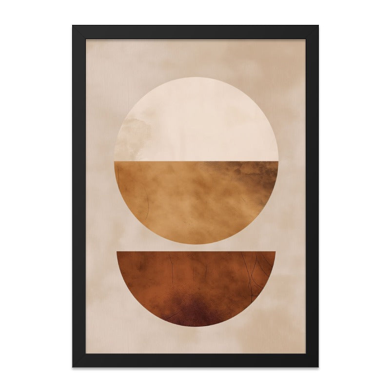 Abstract Geometric Wall Art, Modern Art Print, Circle and Semi Circle Design, Minimalist Decor, Home Decor, Contemporary Art - Tawshia