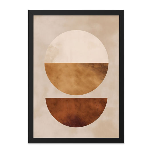 Abstract Geometric Wall Art, Modern Art Print, Circle and Semi Circle Design, Minimalist Decor, Home Decor, Contemporary Art - Tawshia