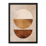 Abstract Geometric Wall Art, Modern Art Print, Circle and Semi Circle Design, Minimalist Decor, Home Decor, Contemporary Art - Tawshia