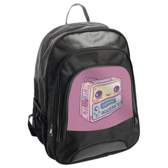 Kawaii Cassette Player Backpack, Cute Retro Music Bag, Aesthetic School Backpack, Trendy Bookbag, Vintage Backpack Gift for Her - Tawshia