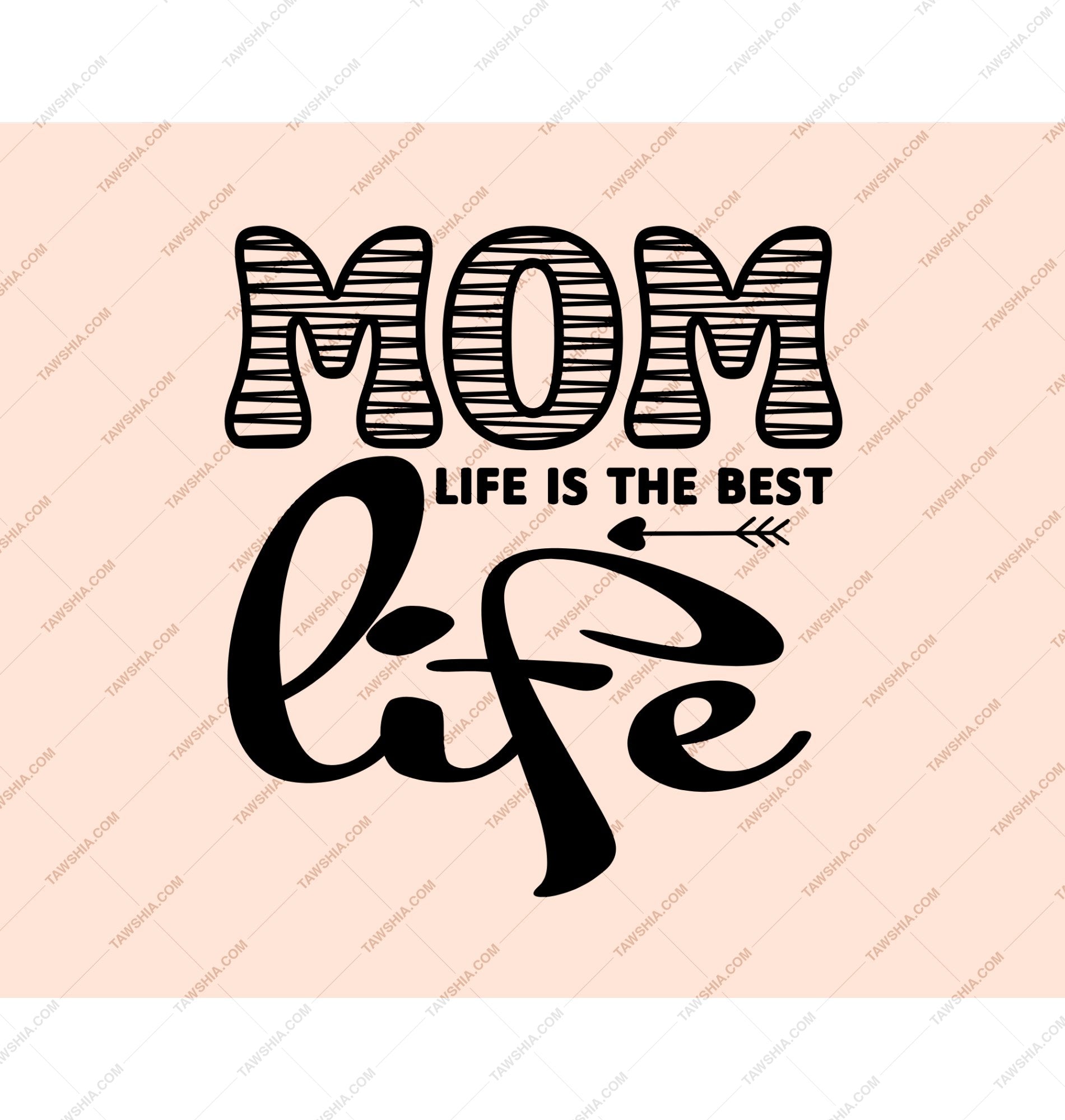 Mom Life is the Best Life Graphic Art product