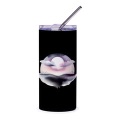 Celestial Tumbler, Moonscape Design, Dreamy Tumbler, Night Sky Art, Gift for Her, Stylish Drinkware, Watercolor Moon Tumbler - Tawshia