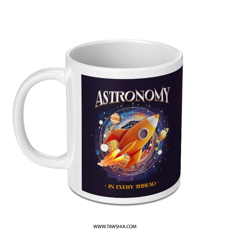 Astronomy Rocket Ship Design Coffee Mug product type